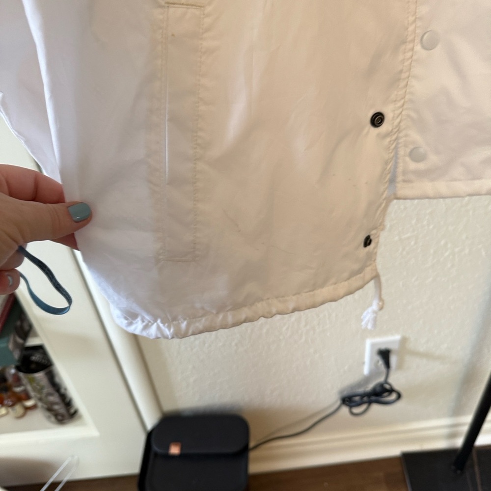 Champion Jacket Men’s Small VGUC white with red and blue accents - Picture 11 of 11